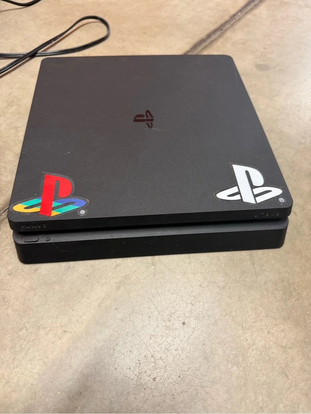 Sony PlayStation Slim Console with Green Camo Wireless Controller